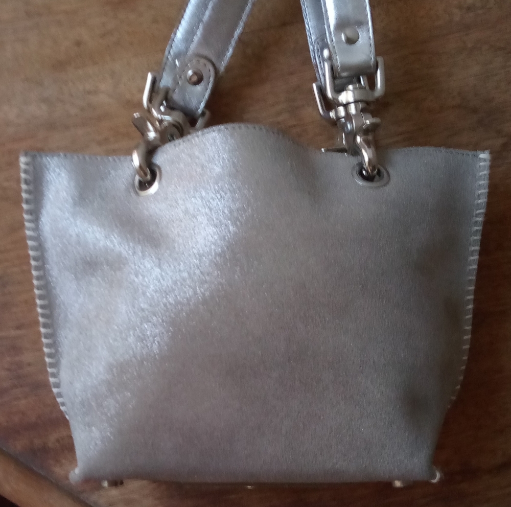 Mini IMPERIO jp Gamini Bag Topstitch Matte Pewter/Silver